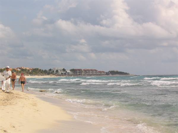 the beach