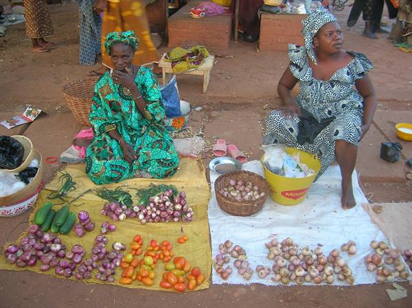 two women with their products