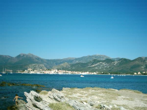 Saint-Florent : little town, small harbour and bay.