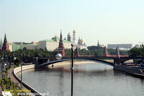 Bridge over the Moskva River in front of the Moscow Kremlin