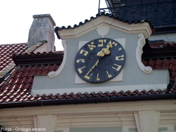 Prague - Jewish clock