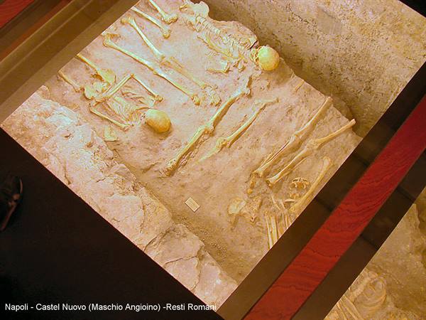 Naples - Castel Nuovo - Roman remains