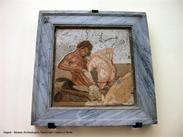 Naples - National Archaeological Museum - Satyr and Nymph