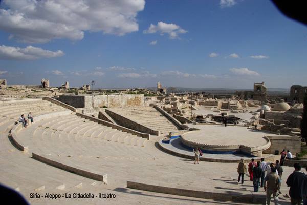 Syria - Aleppo - the Citadel - the theatre