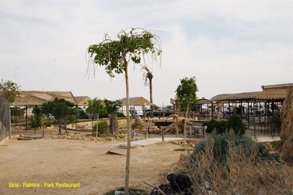 Syria - Palmyra - Park restaurant