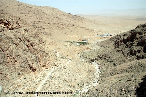 Syria - Saydnaya - view from the Monastery of Saint Moses the Abyssinian