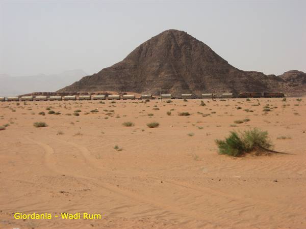 Jordan - Wadi Rum - the train of Lawrence of Arabia