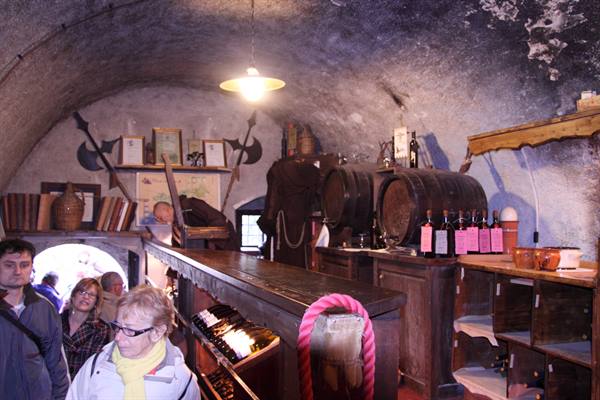 Bled Castle - the cellar