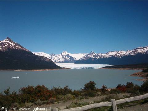 Perito Moreno Glacier approaching.