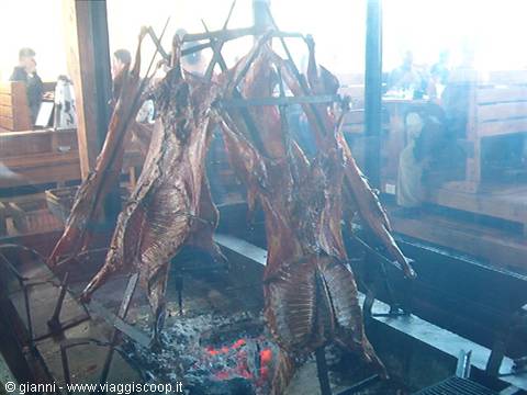 Patagonian lamb asado.
