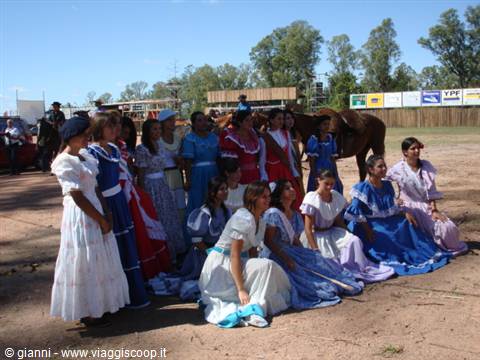 The contestants in the election of the 'Flor del Pago'.