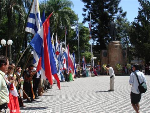 ... the flags wave ...