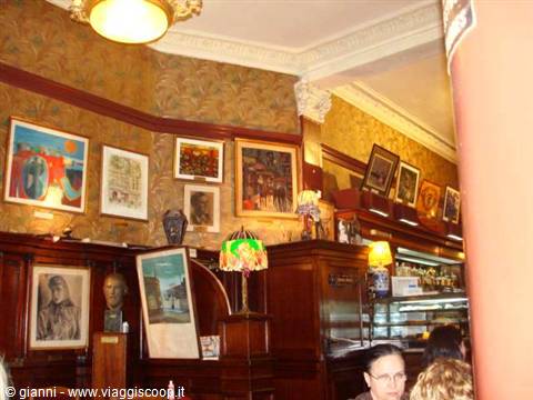 Interior of the Caffè Tortoni.