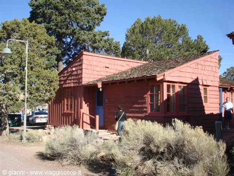 The 'cabins' of the Grand Canyon Lodge.
