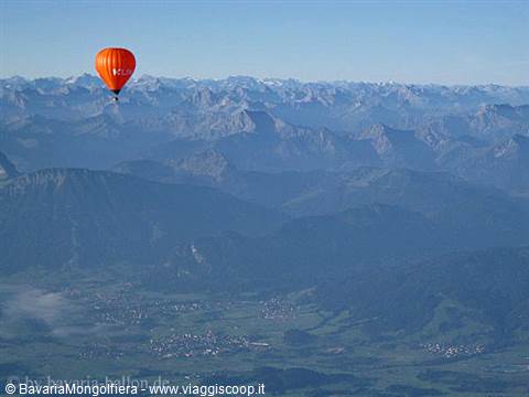 The Alps from a Bavaria Ballonfahrten balloon