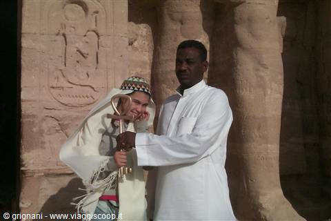 Carlotta at Abu Simbel