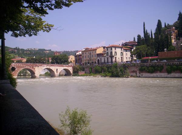 Ponte Pietra and the Adige