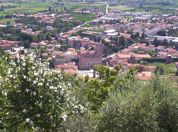 Marostica, view from the upper Castle