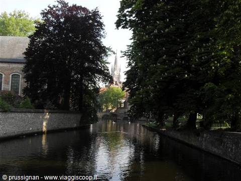 Bruges the canals