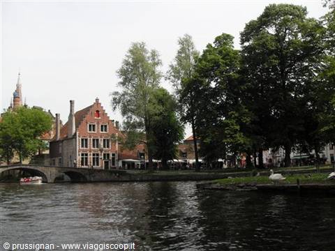 Bruges the canals