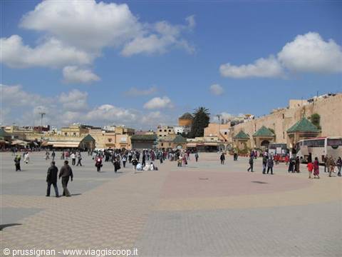the square in Meknes