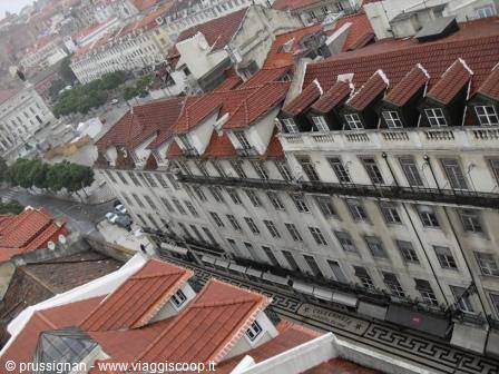 Lisbon from the top of the Elevador