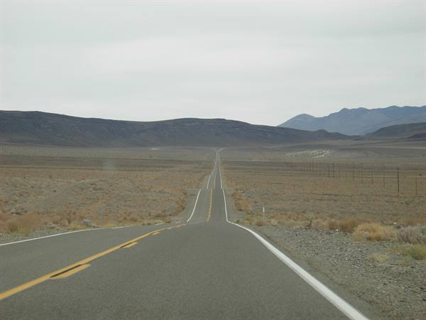 the 190 towards Death Valley