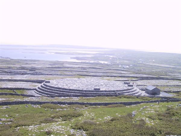 Terraced dry-stone circular fort on Inis Mór, Aran Islands