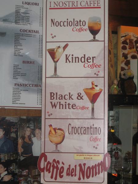 Coffee for every taste...