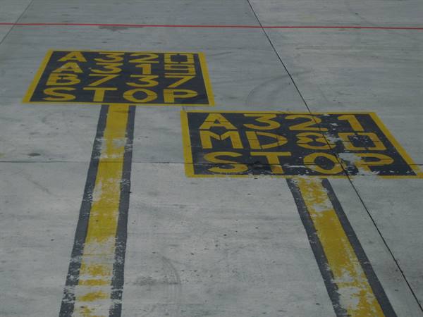Airport signage