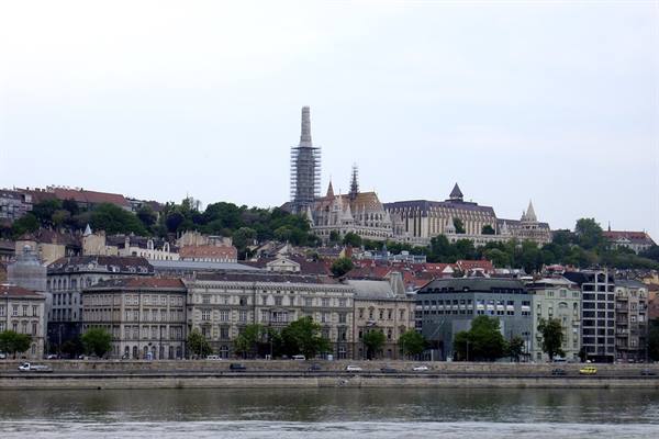 Budapest: Matthias Church and Fisherman's Bastion above the Danube