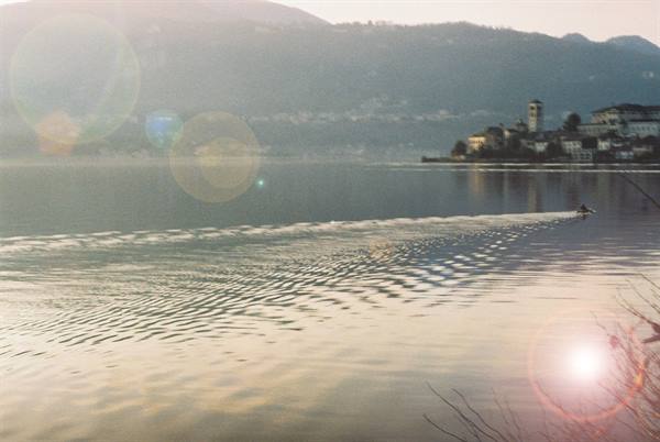 ripples and reflections on the lake