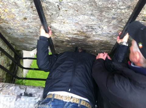 Blarney Castle - kissing the stone of eloquence