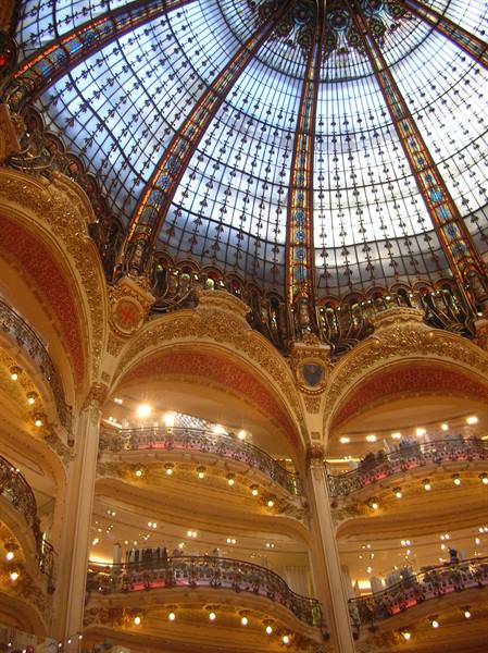 The interior of the department stores