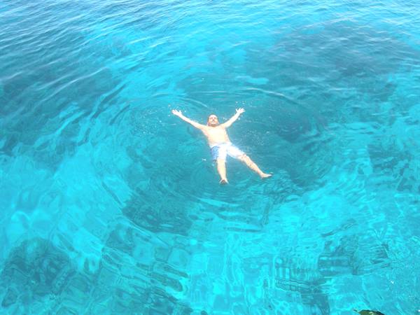 In the blue...