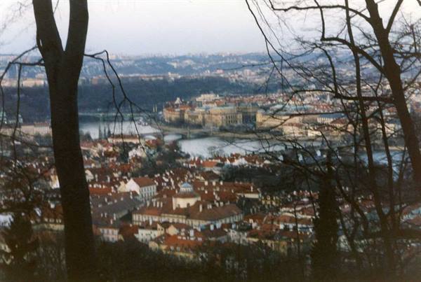 View of the city from above