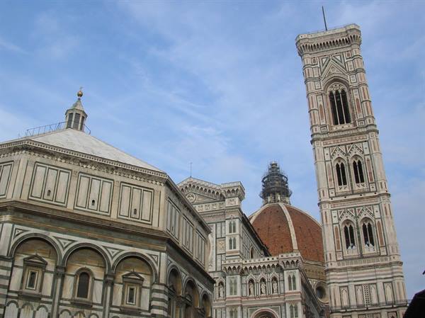 The Baptistery, the Duomo and Giotto's Campanile in Florence