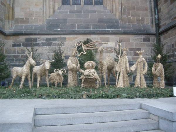 Nativity scene outside the Cathedral