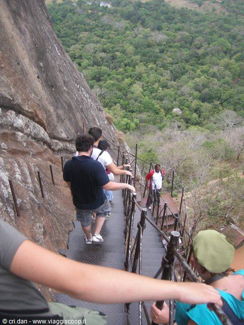 Sigiriya Fortress - the descent
