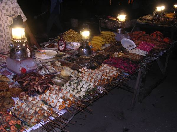 stalls at the Forodhani gardens