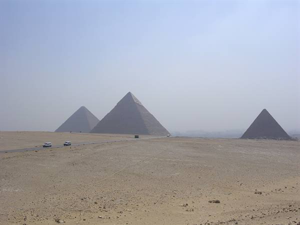 the pyramids