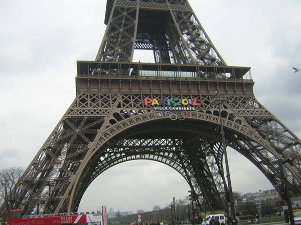 Eiffel Tower in pieces..