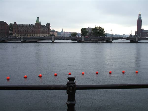 Gamla Stan, view from the bridge next to the Parliament