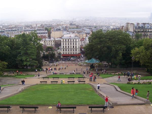Roofs of Paris seen from the Sacré-Cœur hill