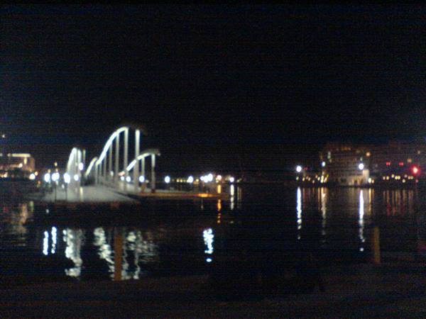 Port Vell ''Rambla de Mar'' at night