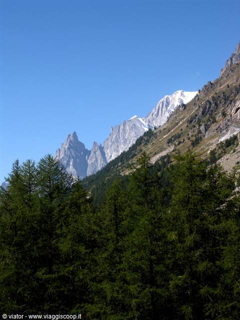 Mont Blanc from Val Ferret