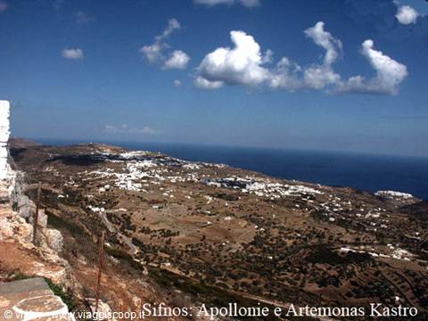 Sifnos: Apollonia and Artemonas among hills, whitewashed houses and sea