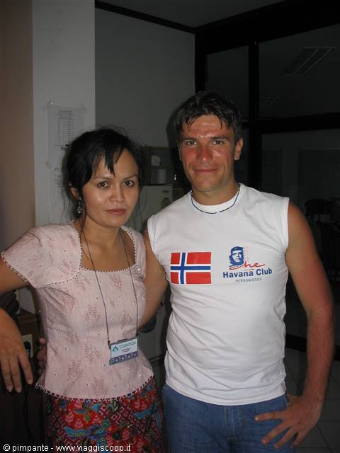 me and nat from the first bungalow reception