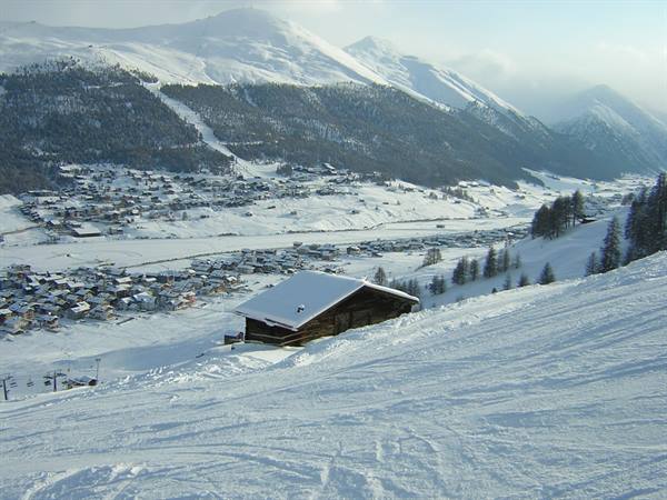 the valley seen from the slopes