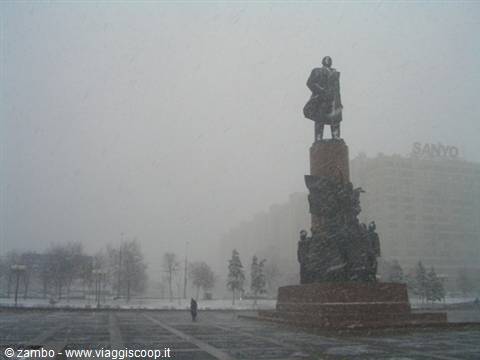 Lenin Square....what a snowfall!!!